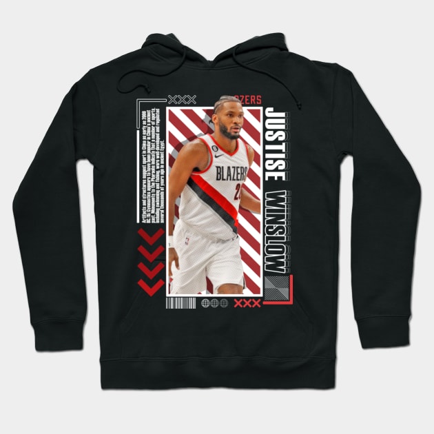 Justise Winslow Paper Poster Version 10 Hoodie by art.Hamdan